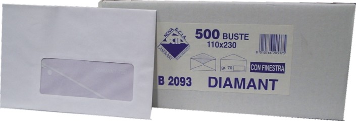 Busta 11x23 per fattura con finestra Busta 11x23 per fattura con finestra